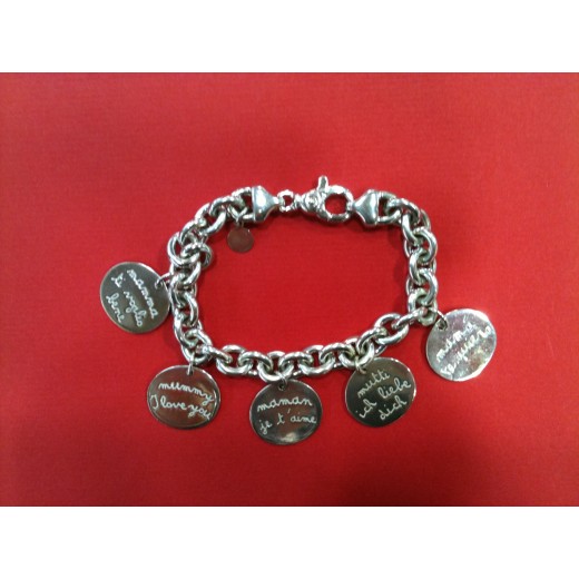 Bracelet Arthus Bertrand en argent Maman je t'aime