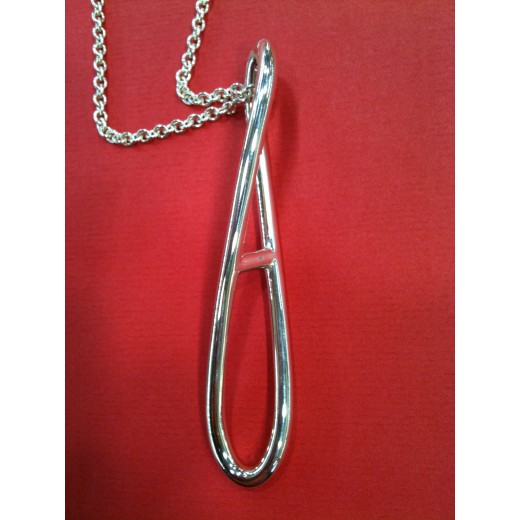 Sautoir Hermes en argent  
