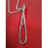 Sautoir Hermes en argent  