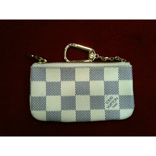 Pochette clés Louis Vuitton en toile damier azur