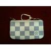 Pochette clés Louis Vuitton en toile damier azur