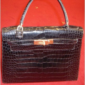 Sac HERMES kelly Crocodile