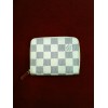 Porte-monnaie Louis Vuitton Zippé en toile damier azur