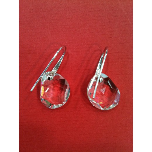 Boucles d'oreilles Swarovski Galet en cristal