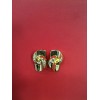 Boucles d'oreilles Christian Dior en plaqué or