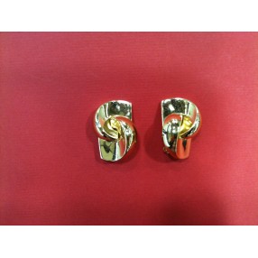 Boucles d'oreilles Christian Dior en plaqué or