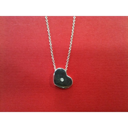 Collier Tiffany Pendentif  Coeur en argent et diamant
