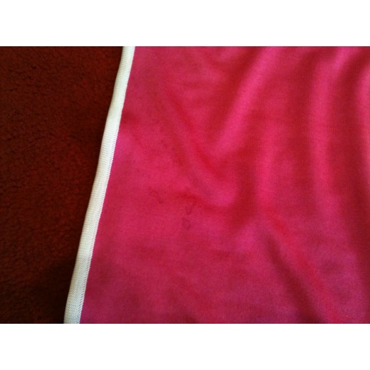 Etole Hermès en soie Calèche élastique rose