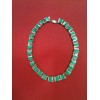 Collier en argent et turquoise verte