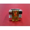 Bague moderne en argent et quartz lemon