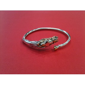 Bracelet Tête de cheval en or et argent