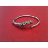 Bracelet Tête de cheval en or et argent