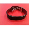 Bracelet Louis Vuitton Voeux en cuir noir