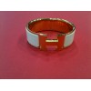 Bracelet Hermès  Clic Clac H en émail blanc