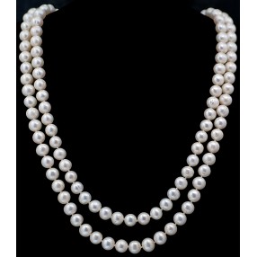 Sautoir moderne perles de culture