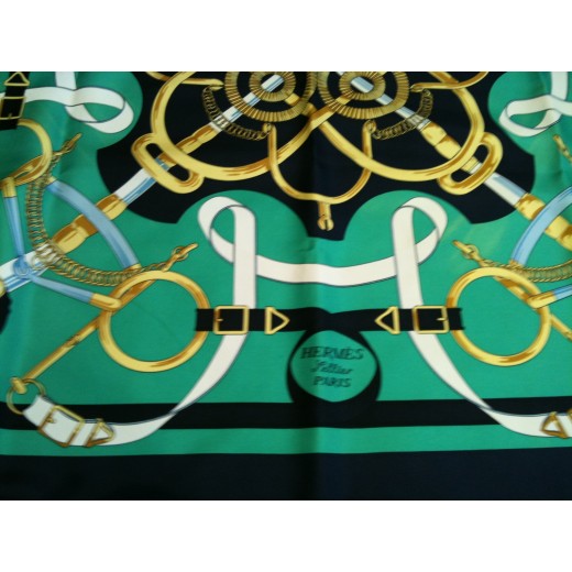 Carré Hermès Eperon d'Or en soie