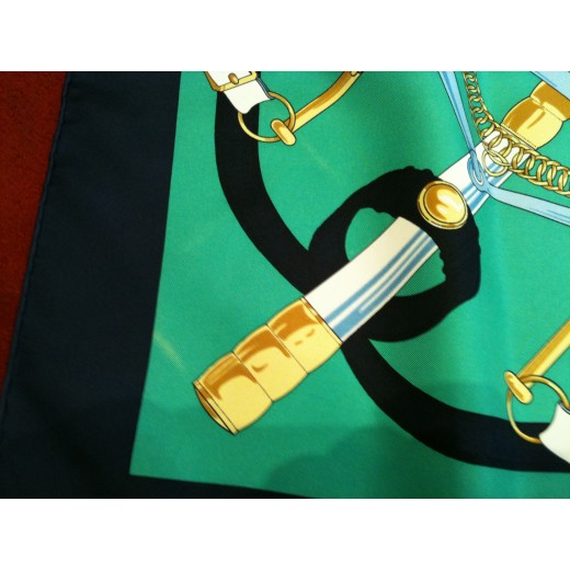 Carré Hermès Eperon d'Or en soie