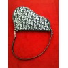 Pochette Christian Dior Selle en toile logo noire