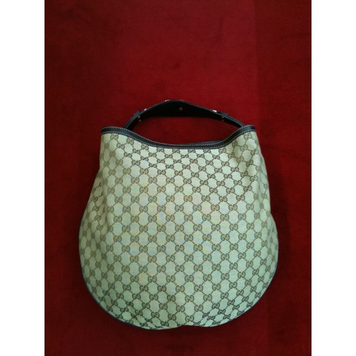 Sac Gucci Logo en tisu beige