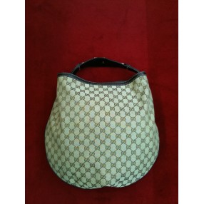 Sac Gucci Logo en tisu beige