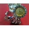 Montre Crystal en plaqué or et strass