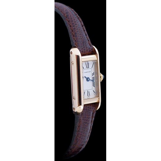 Montre Cartier Tank Américaine en or