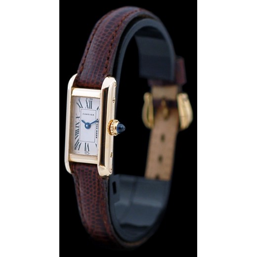 Montre Cartier Tank Américaine en or