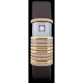 Montre Cartier Déclaration en or, titane et diamants