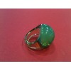 Bague Lalique verte en cristal 