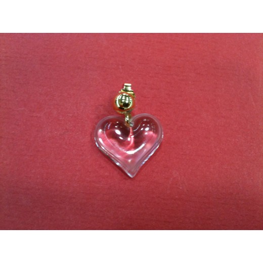 Boucles d'oreilles Lalique en cristal et plaqué or