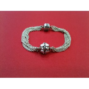 Bracelet Pandora à un clip en argent