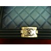 Sac Chanel Boy  en cuir de veau bleu