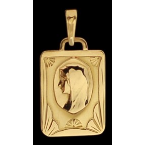 Médaille moderne Vierge en or