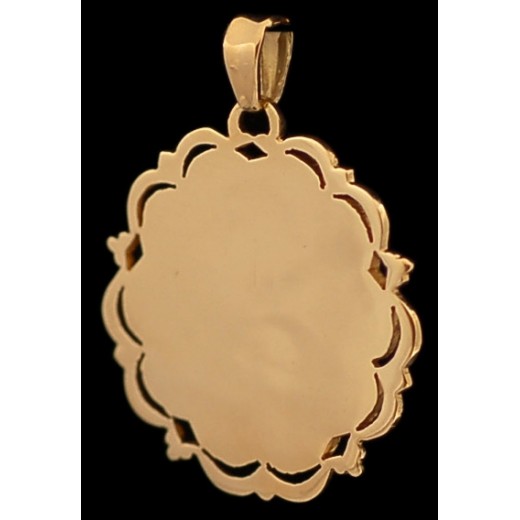 Médaille ancienne Vierge en or