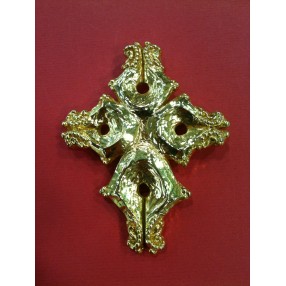 Broche Christian Lacroix  Croix en métal doré