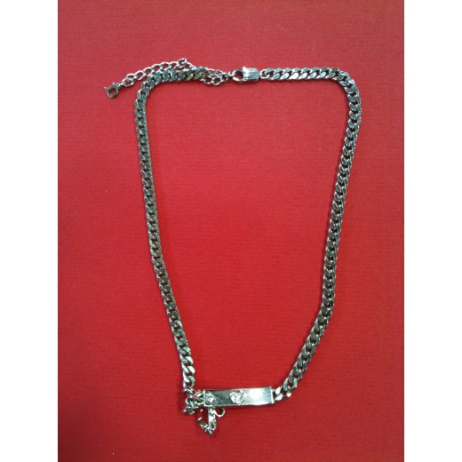 Collier Dior en métal argenté