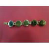 Bracelet Lalique en plaqué or et cabochons en cristal