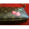 Pochette  accessoires Louis Vuitton Cerise en toile monogram