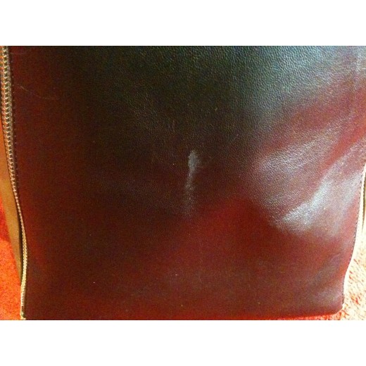Sac cabas Céline en cuir kaki et noir