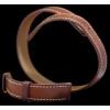 Bracelet de montre Hermès double tour en cuir marron