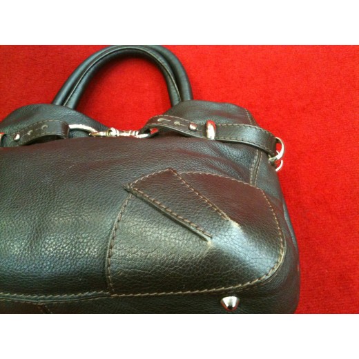Sac Sonia Rykiel en cuir chocolat