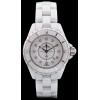 Montre Chanel J12 Blanche Index Diamants