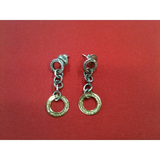 Boucles d'oreilles Pianegonda en or et argent