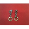 Boucles d'oreilles Pianegonda en or et argent