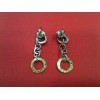 Boucles d'oreilles Pianegonda en or et argent