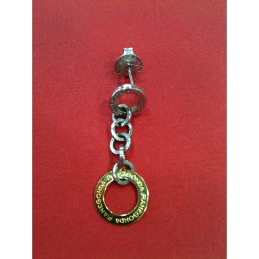 Boucles d'oreilles Pianegonda en or et argent