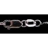 Collier Poisson en or blanc et diamants