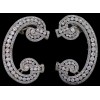 Boucles d'oreilles anciennes en or et diamants