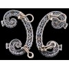 Boucles d'oreilles anciennes en or et diamants