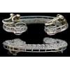 Boucles d'oreilles anciennes en or et diamants